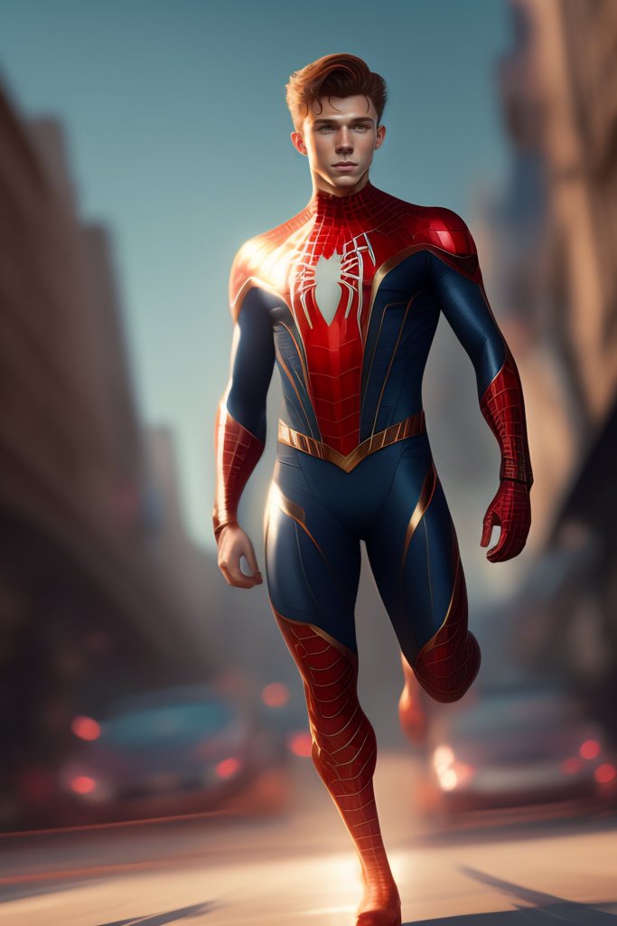 4k Spiderman wallpaper featuring the iconic red and blue suit in a high-definition design