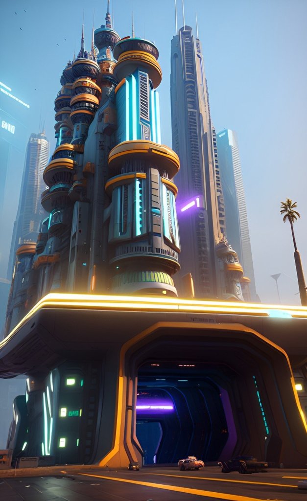 Futuristic architecture of Chennai's IT hub and business district