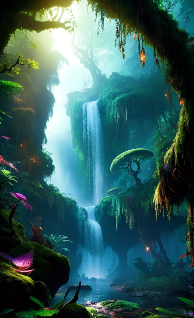  mystical forest inspired by the enchanted forests of Pandora from Avatar