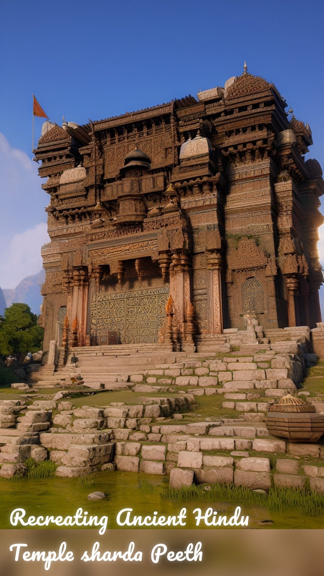 Recreating Ancient Hindu Temple sharda Peeth 