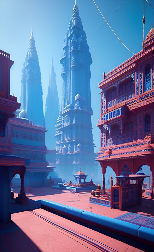 Jodhpur's iconic blue buildings and temples stand out against a backdrop of modern architecture