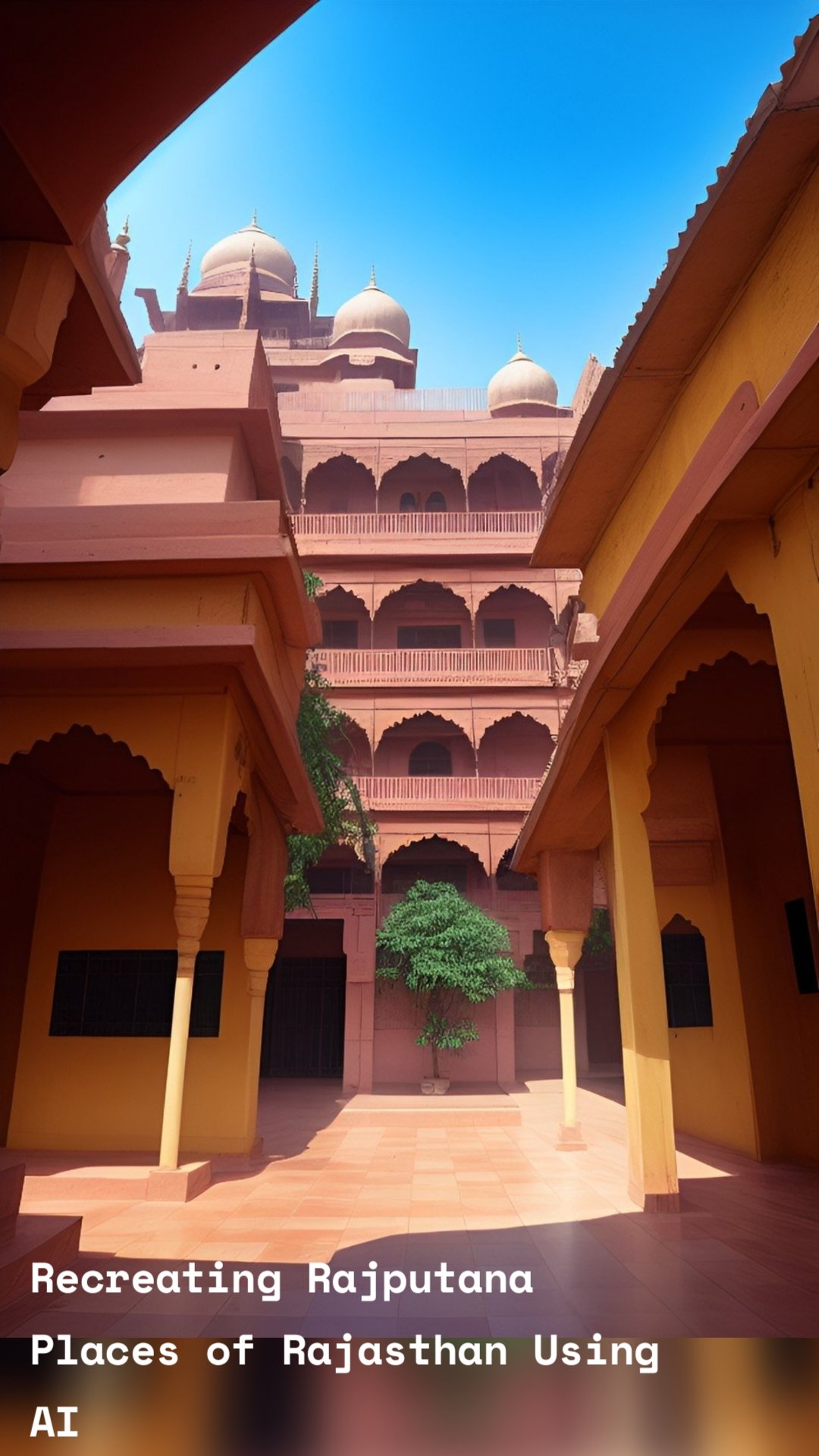 Recreating Rajputana Places of Rajasthan Using AI
